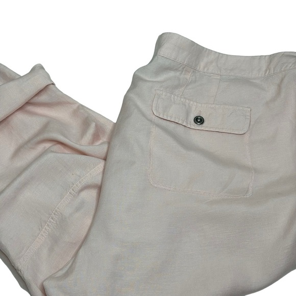 Lane Bryant Light Pink Linen Capri Pants Wide Leg Roll-up Option  Size 18/20 - Picture 7 of 7